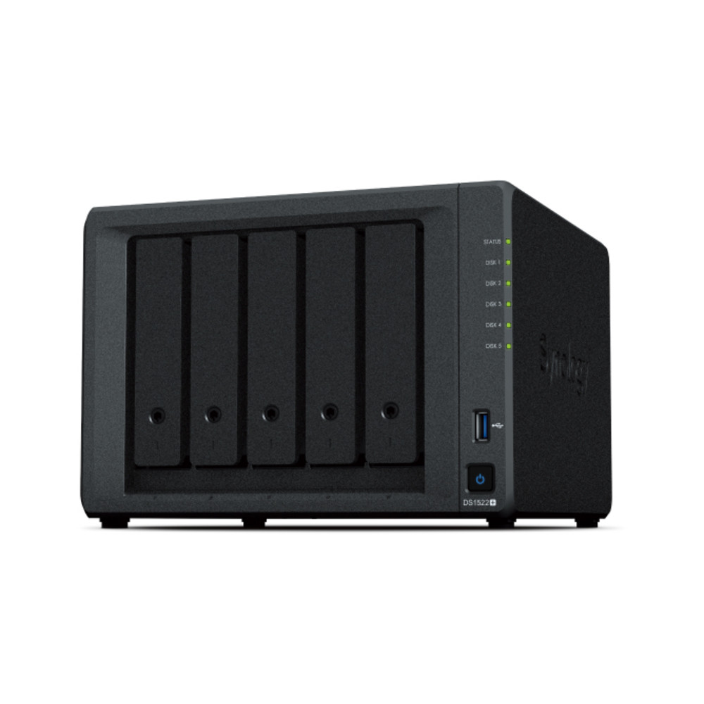 Synology DiskStation DS1522+, NAS, Tower, SoC AMD Embedded série R, R1600, 8 Go, DDR4