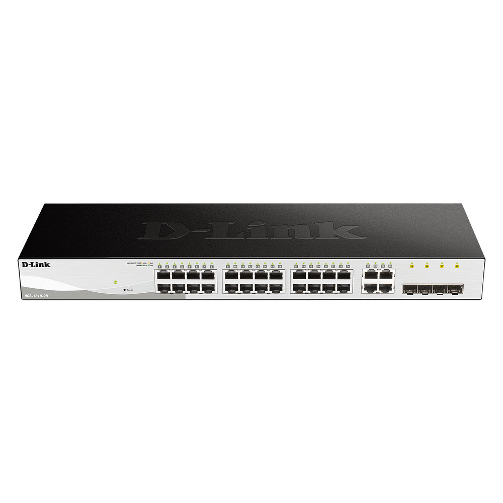 D-Link DGS-1210-28, Géré, L2/L2+, Full duplex, Grille de montage, 1U