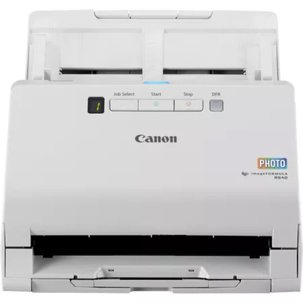 Canon RS40, 600 x 600 DPI, 40 ppm, 30 ppm, Niveau de gris, Monochrome, Alimentation papier de scanner, Blanc 5209C003