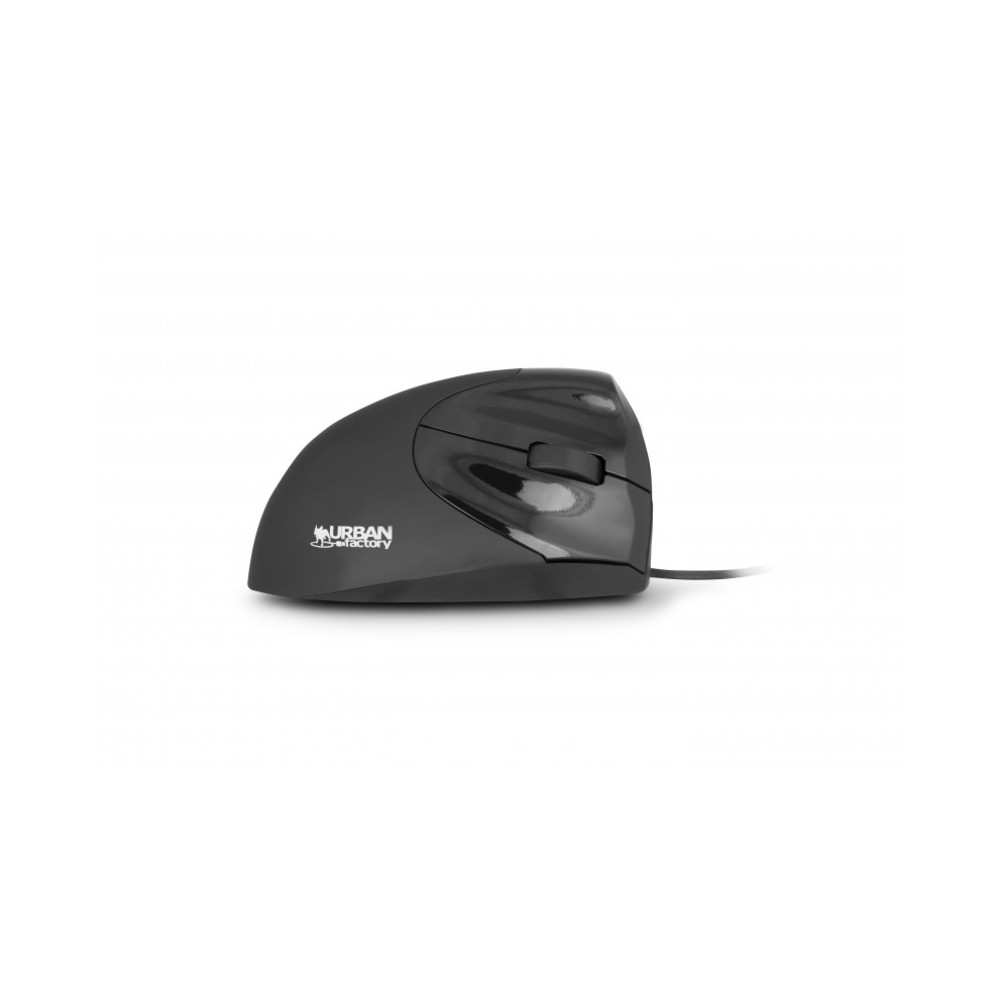 Urban Factory Ergo, Droitier, Optique, USB Type-A, 2400 DPI, Noir EMR01UF-V2