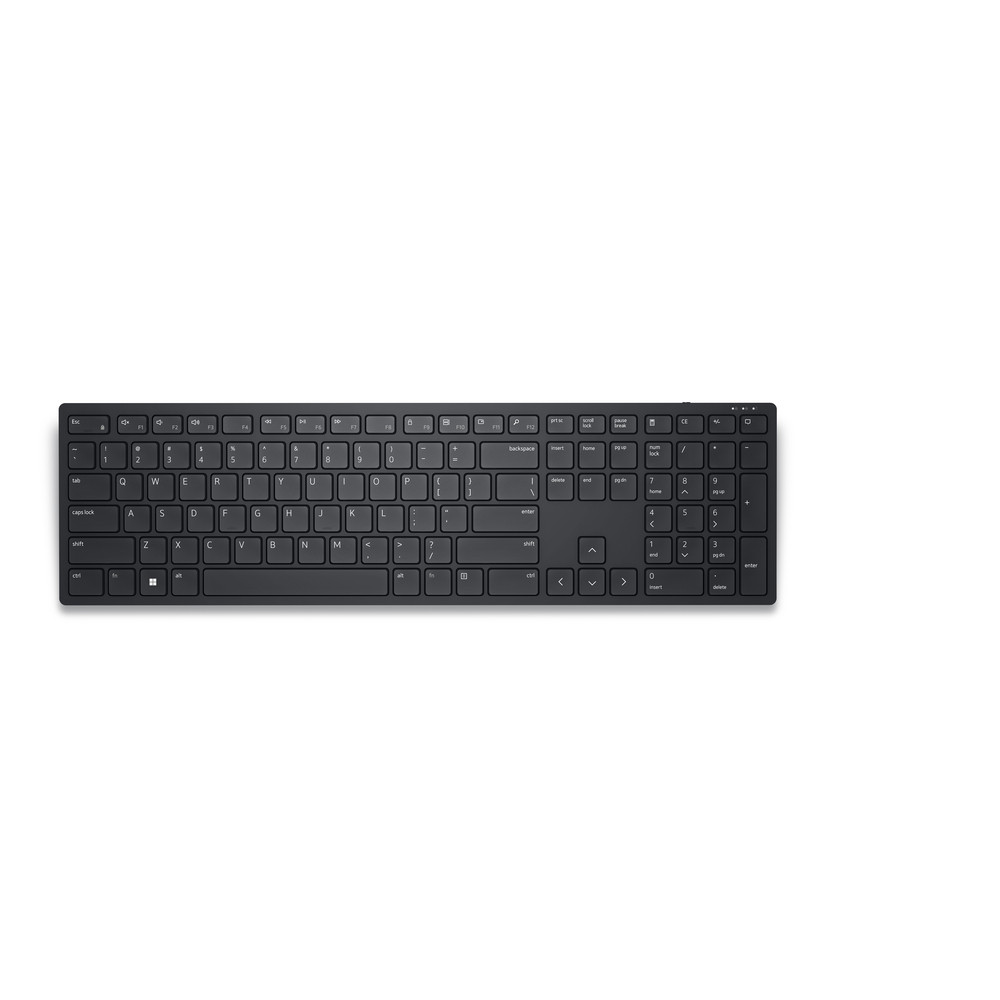 DELL KB500, Taille réelle (100 %), RF sans fil, AZERTY, Noir KB500-BK-R-FR