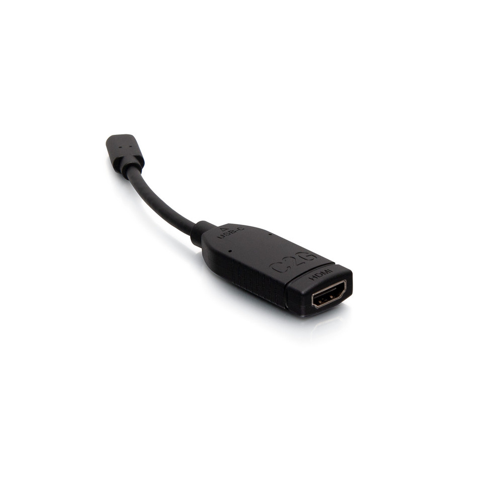 C2G Convertisseur adaptateur dongle USB-C vers HDMI , USB-C, HDMI, Noir 30035