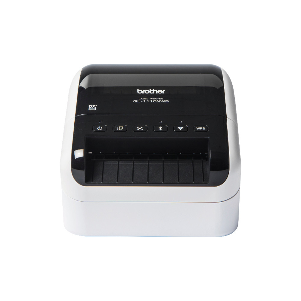 Brother QL-1110NWBC, DK, Thermique directe, 300 x 300 DPI, 110 mm/sec, Avec fil &sans fil, Noir, Blanc QL-1110NWBCU