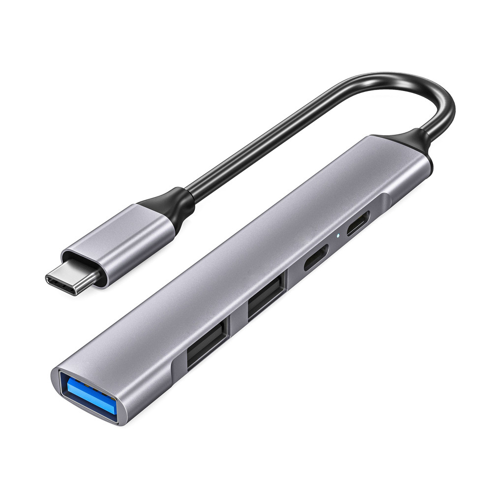 DLH Hub USB C avec 3 ports USB A et 2 ports USB C Neuf - vue 3