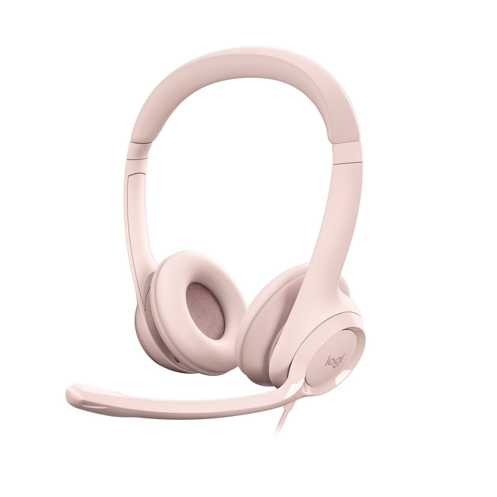 Logitech H390, Avec fil, 20 - 20000 Hz, Bureau/Centre d'appels, 197 g, Casque, Rose 981-001281