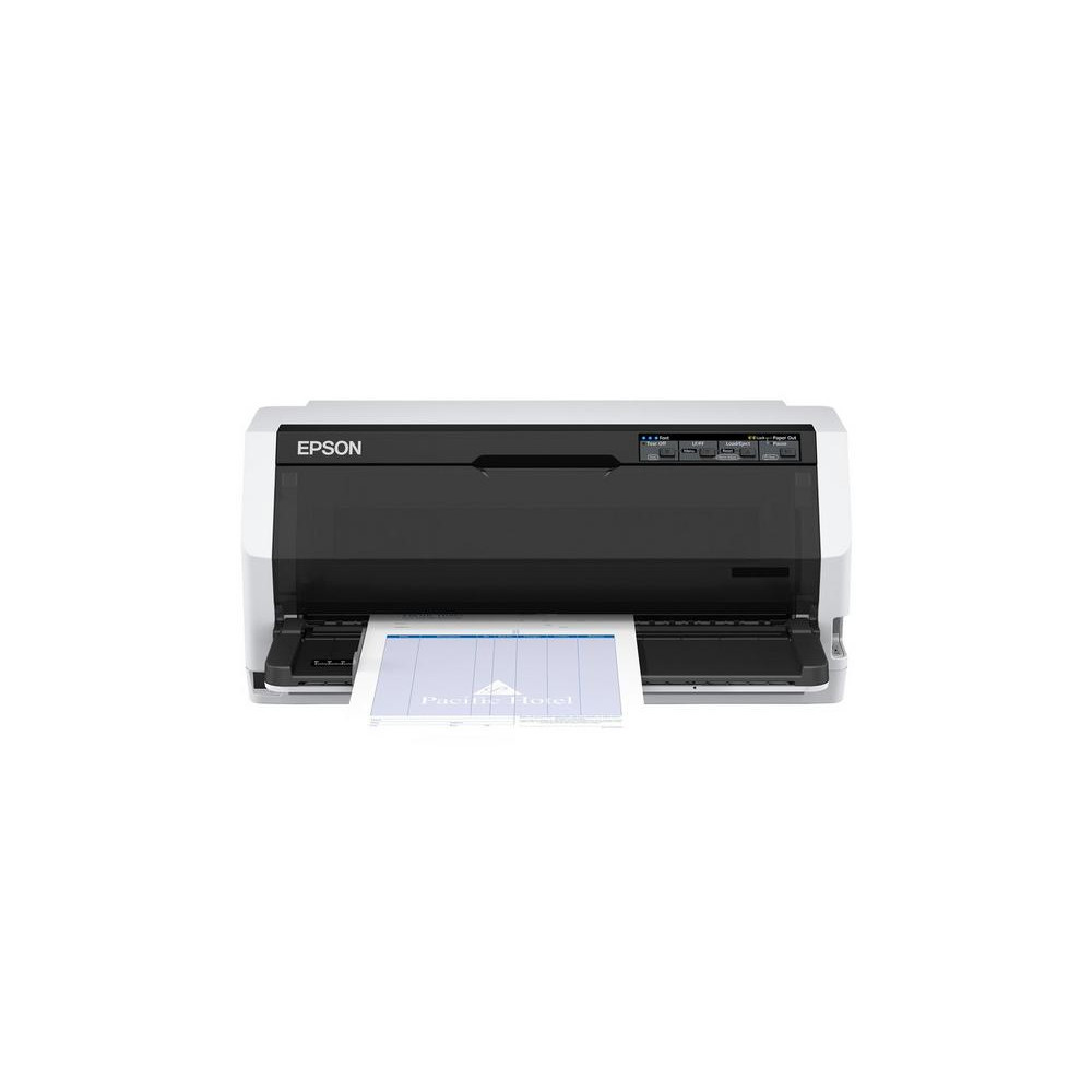 Epson LQ-690II, 487 caractres par seconde, 366 caractres par seconde, 121 caractres par seconde, 7 copies, CODABAR (NW-7), Code 39, Code-128 Codaba