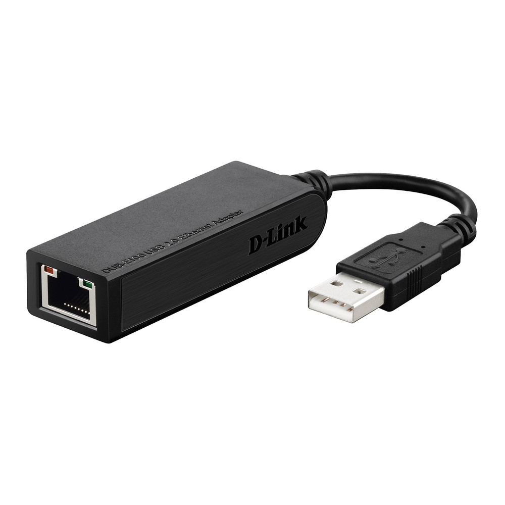 D Link DUB E100 HUB USB Adaptateur USB 2.0 vers Fast Ethernet 10100 Mbps Idéal pour Convertir USB 2.0 en Ethernet - vue 2