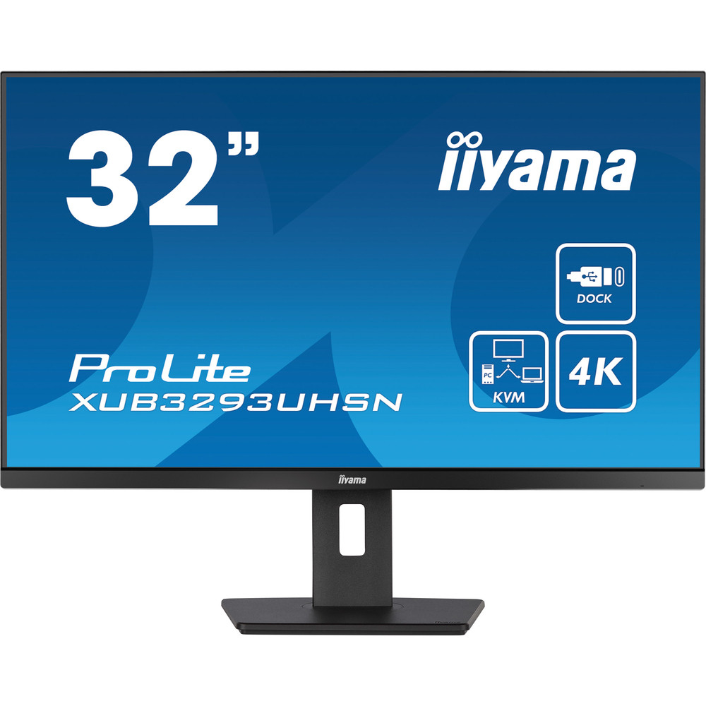 iiyama ProLite XUB3293UHSN-B5, 80 cm (31.5'), 3840 x 2160 pixels, 4K Ultra HD, LCD, 4 ms, Noir