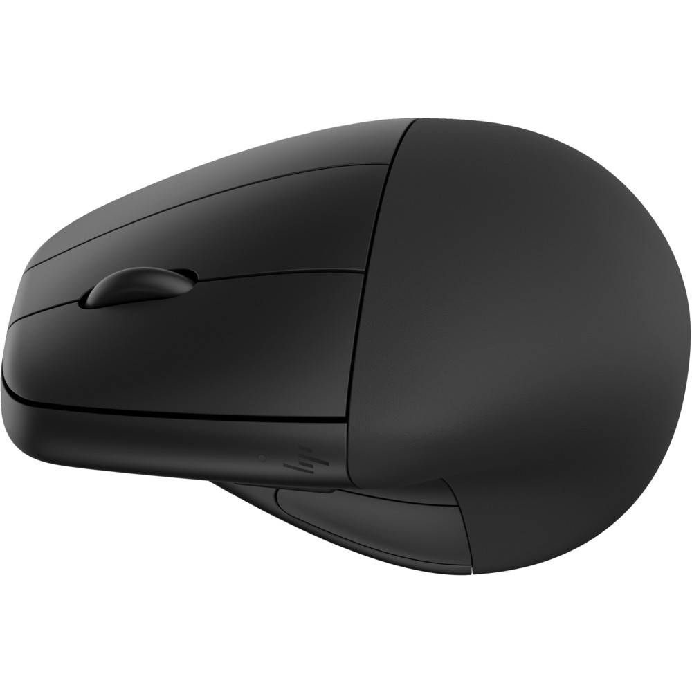 HP Souris sans fil ergonomique 920, Droitier, Conception verticale, Bluetooth + USB Type-A, 4000 DPI, Noir 6H1A4AA#ABB