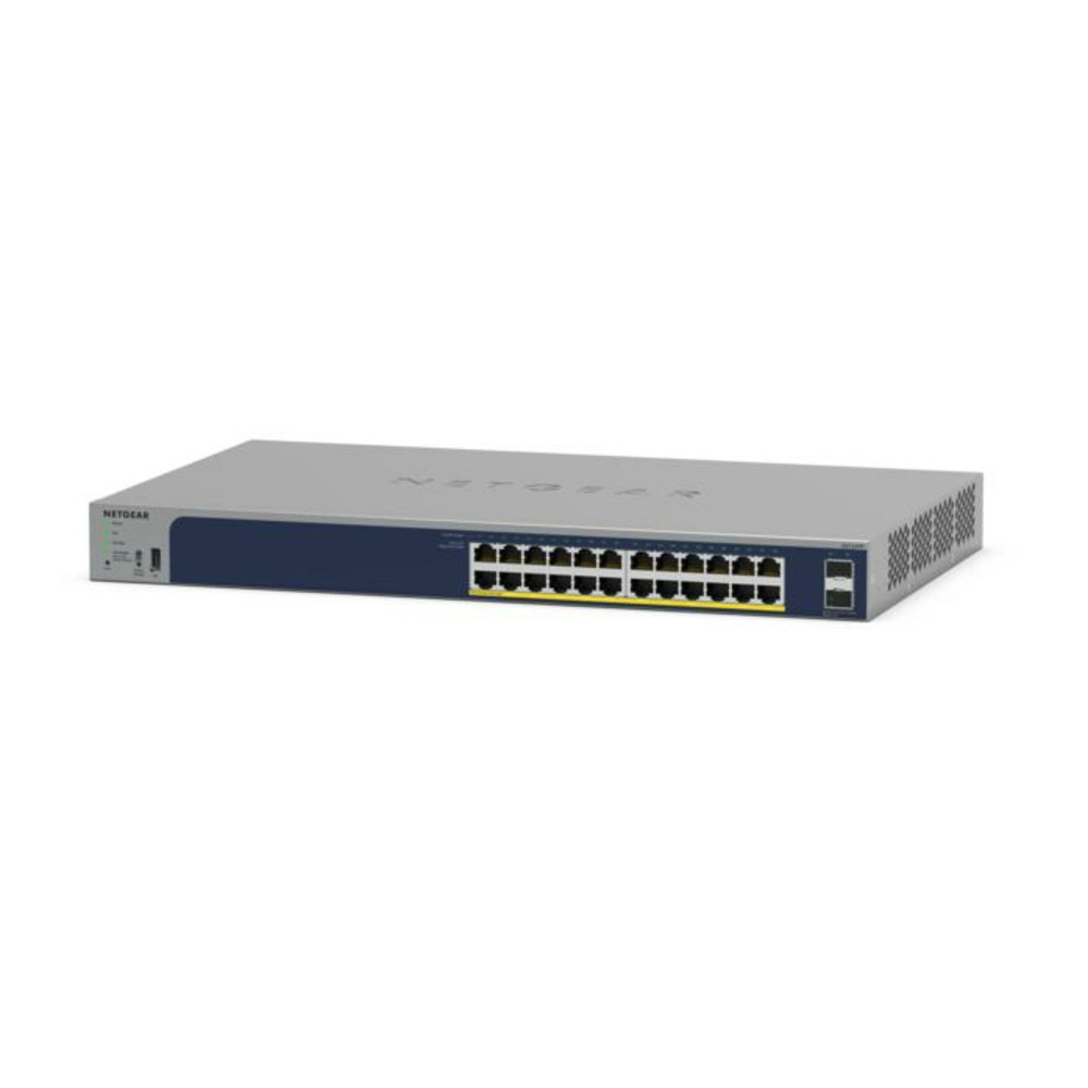 NETGEAR GS724TPv3, Géré, L2, Gigabit Ethernet (10/100/1000), Connexion Ethernet, supportant l'alimentation via ce port (PoE), Grille de montage GS724T
