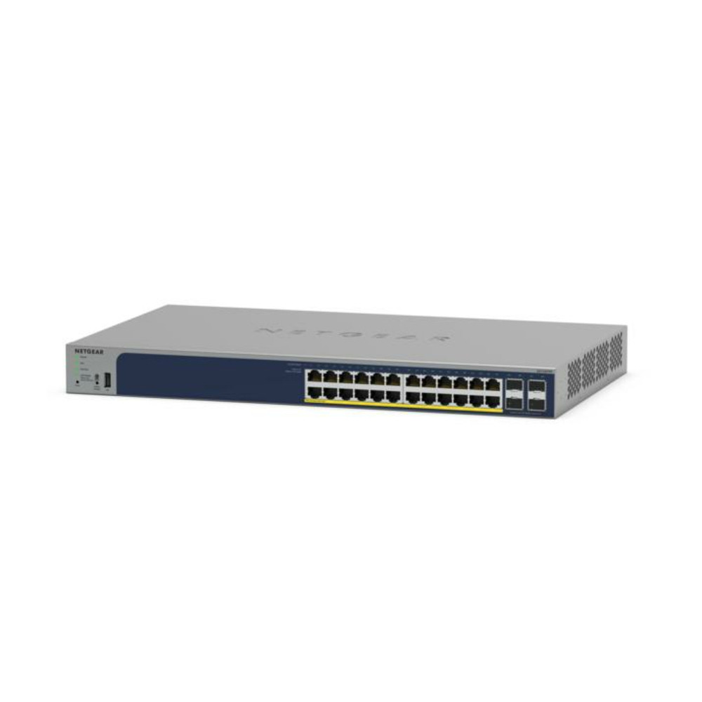 NETGEAR GS728TPP, Géré, L2/L3/L4, Gigabit Ethernet (10/100/1000), Connexion Ethernet, supportant l'alimentation via ce port (PoE), Grille de montage G