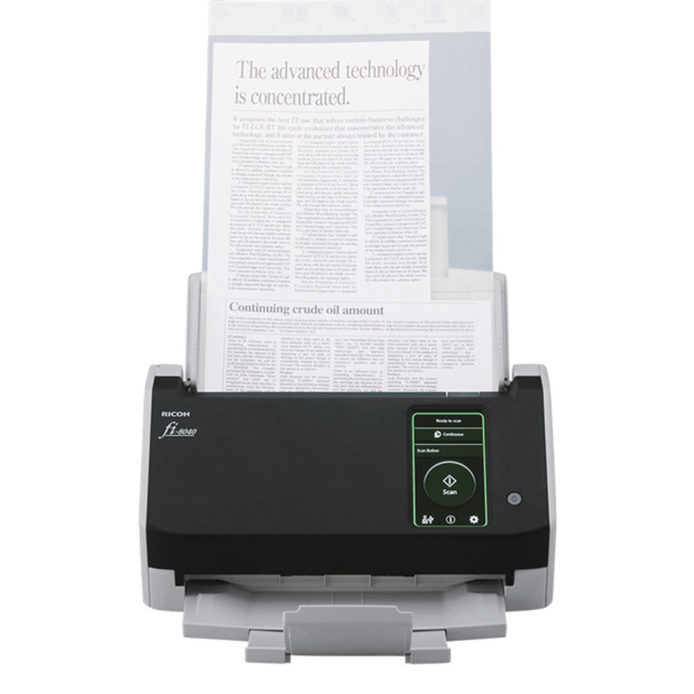RICOH EX FUJITSU SCANNERS Ricoh fi-8040, 210 x 297 mm, 600 x 600 DPI, 24 bit, 8 bit, 40 ppm, 80 ipm PA03836-B001