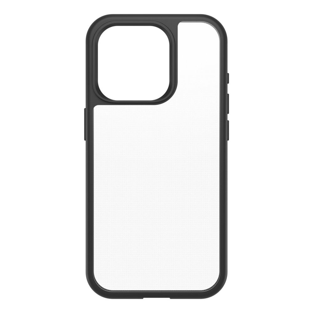 OtterBox React Series pour iPhone 15 Pro, Black Crystal, Housse, Apple, iPhone 15 Pro, 15,5 cm (6.1'), Noir, Transparent 77-92753