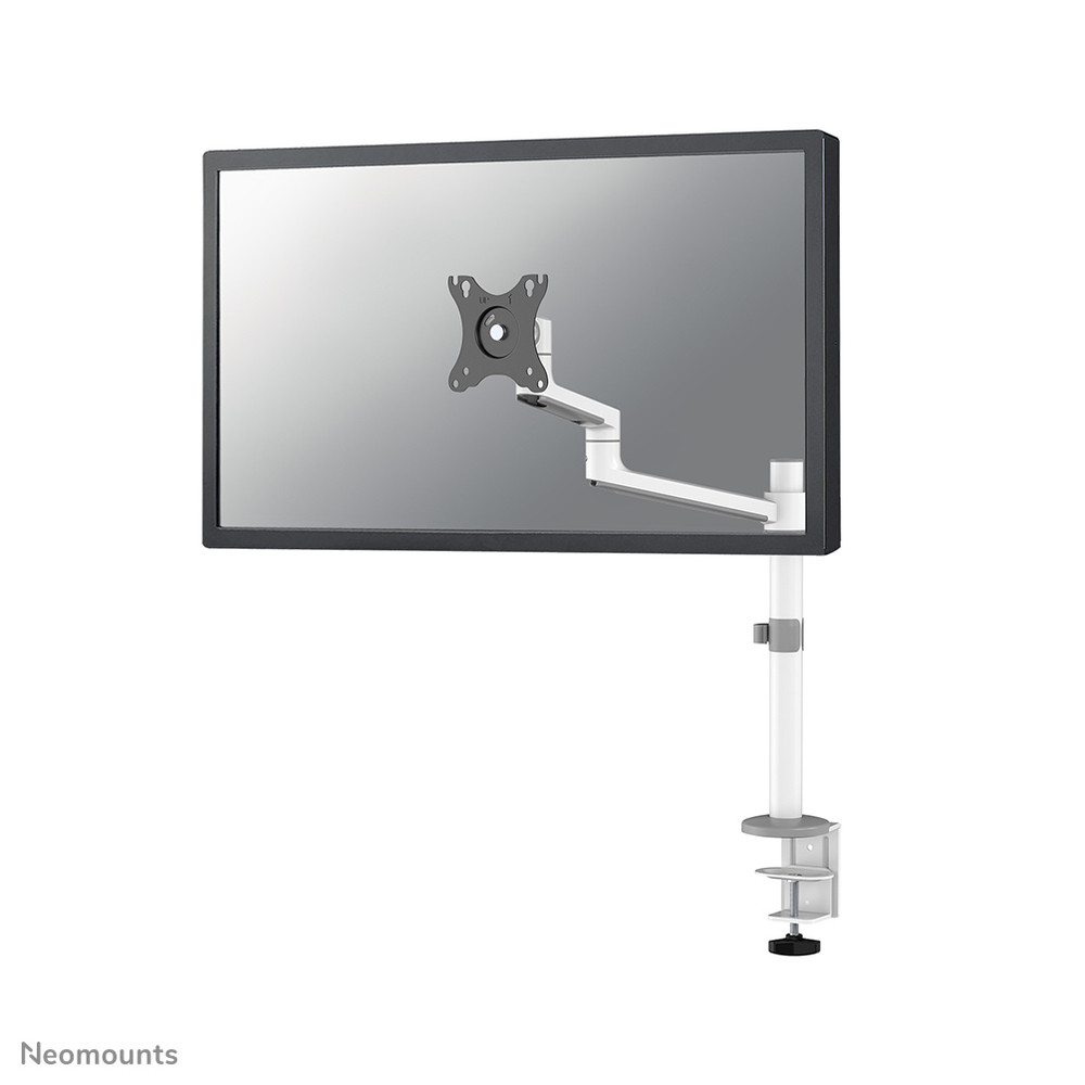 Neomounts DS60-425WH1 Support d'écran à fixer 17-27' - économie d'espace, Collier de serrage/ passe-fil, 8 kg, 43,2 cm (17'), 68,6 cm (27'), 100 x 100