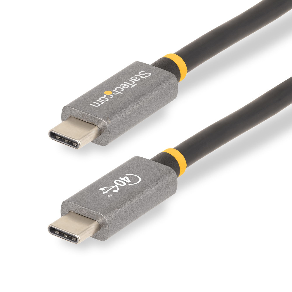 StarTech.com Câble USB4 de 1m Câble USB C Certifié par 'USB IF 40 Gbps Cordon de Transfert de Données USB Type C PD 8K 60Hz Compatible ave