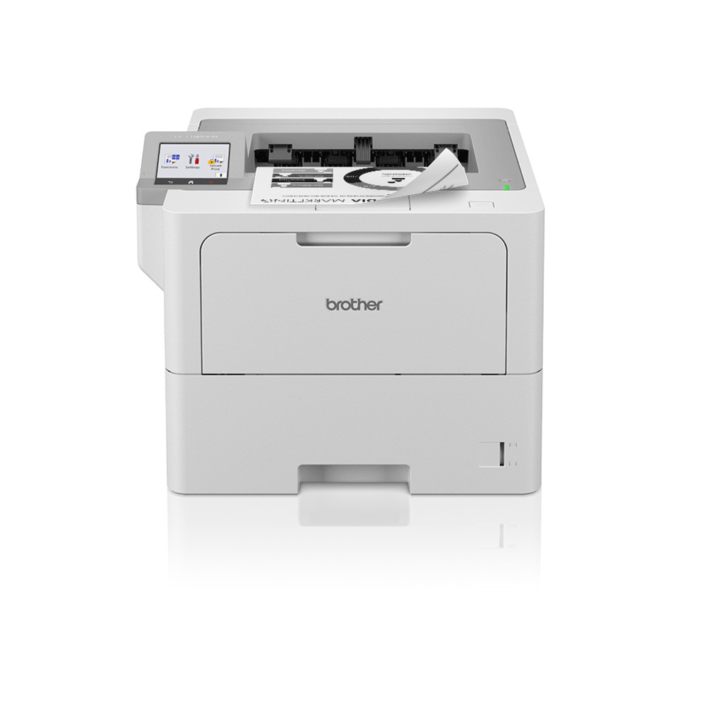 Brother HL-L6410DN, Laser, 1200 x 1200 DPI, A4, 50 ppm, Impression recto-verso, Blanc HL-L6410DNRE1