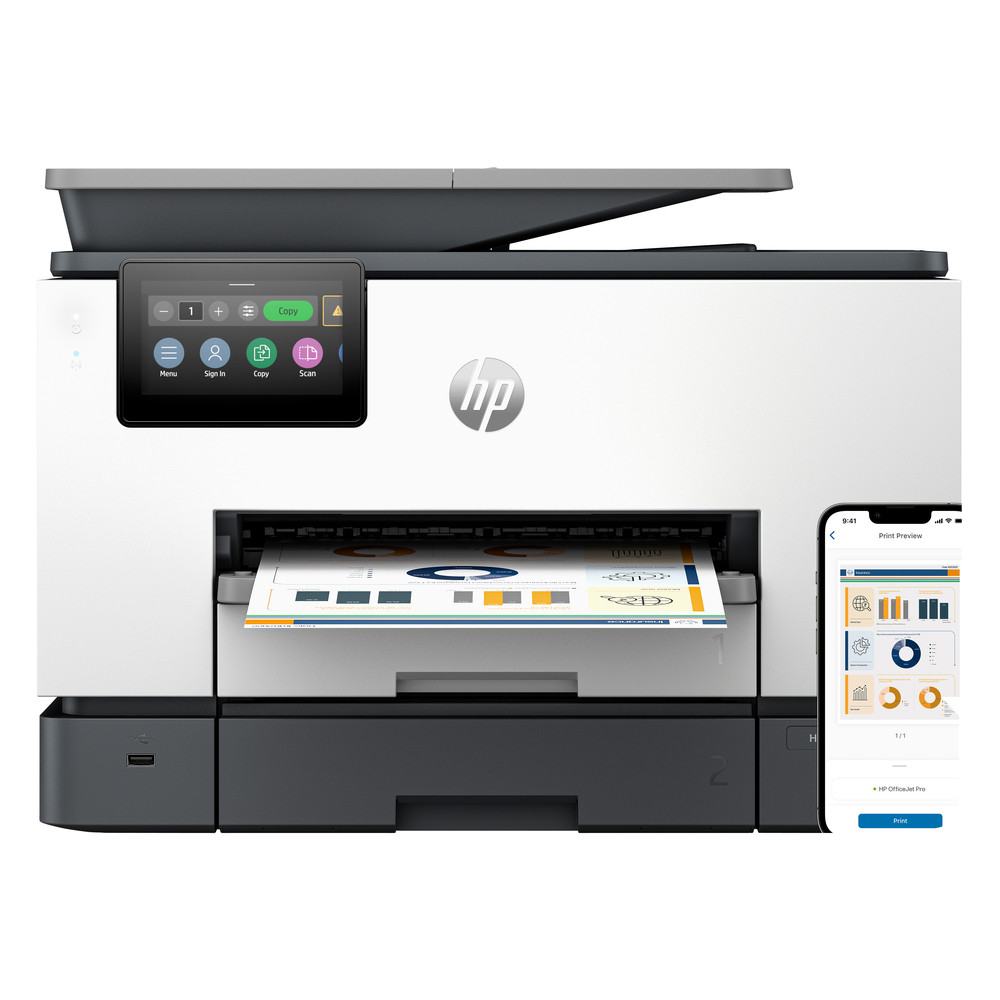 HP OfficeJet Pro 9130b Sans fil All-in-One Couleur Imprimante, Impression recto-verso
