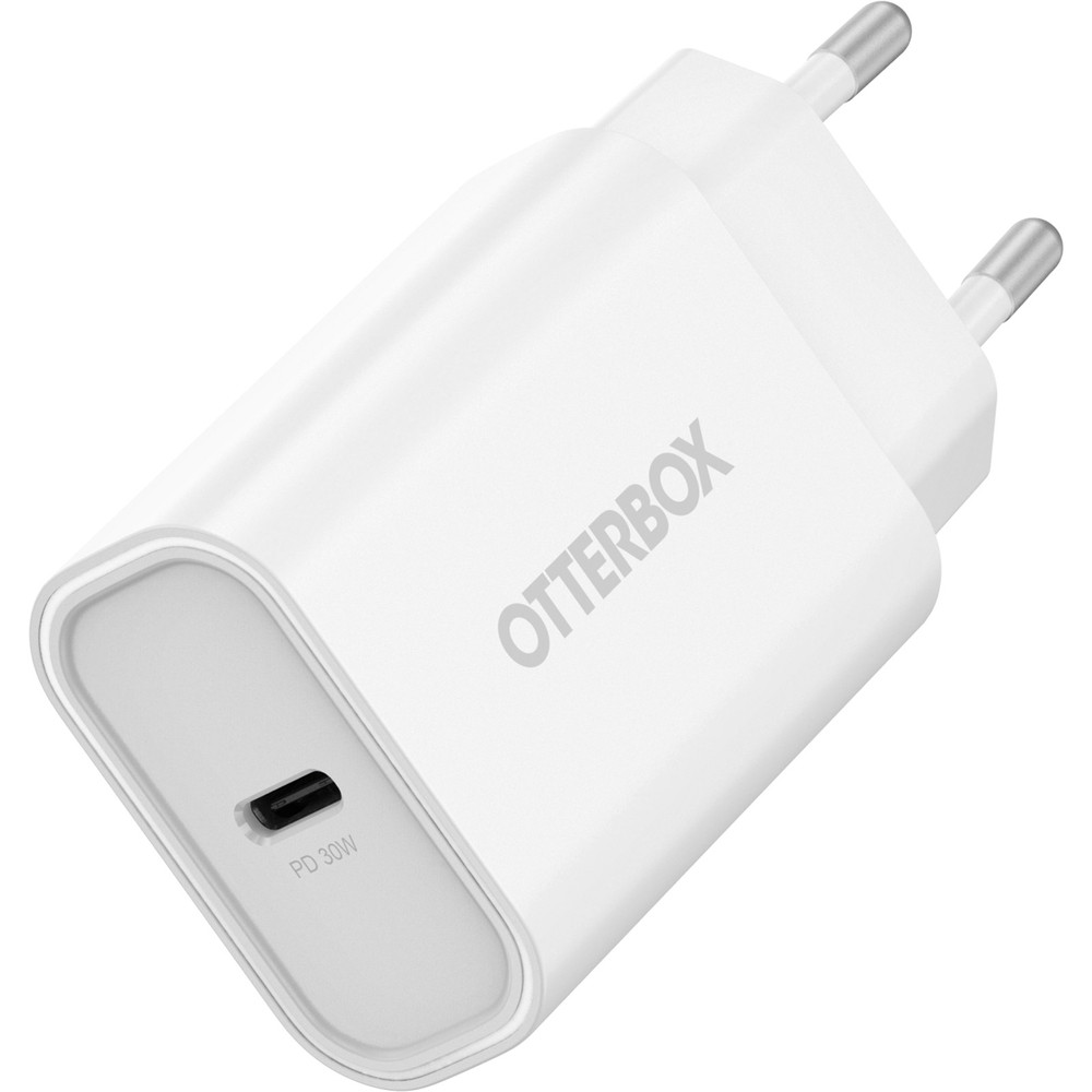 OtterBox Chargeur mural 30W, 1 port USB-C antichoc, Power Delivery Blanc - vue 2