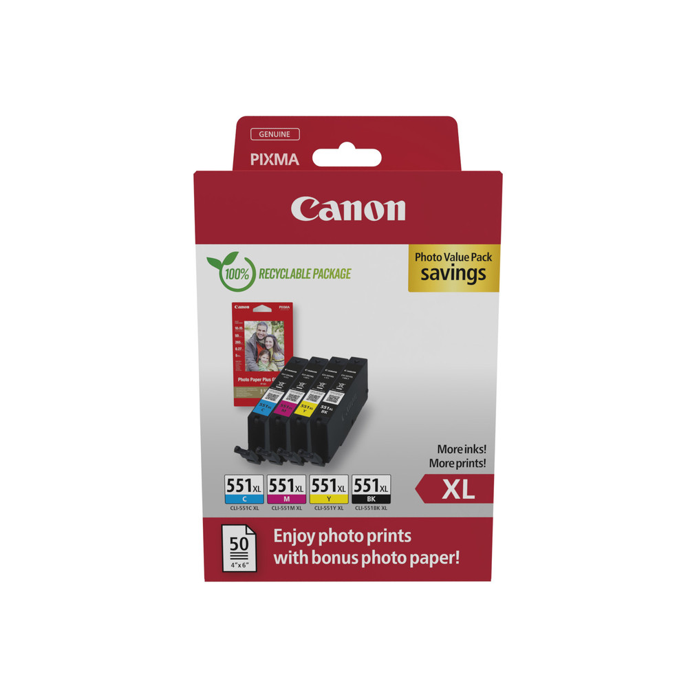 Canon 6443B008, Rendement élevé (XL), 4 pièce(s), Multi pack