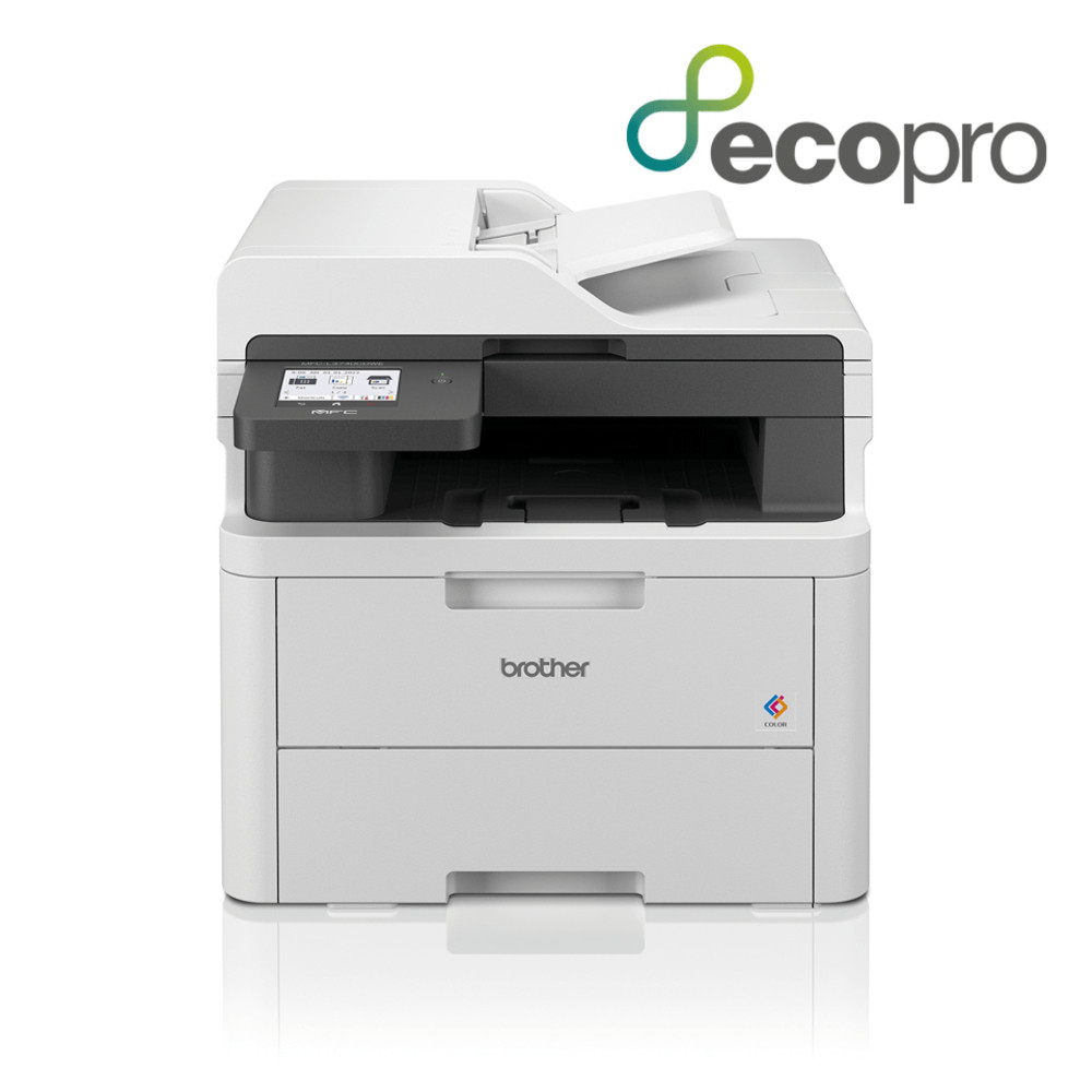 Brother MFC-L3740CDWE, LED, Impression couleur, 600 x 2400 DPI, A4, Impression directe, Noir, Blanc