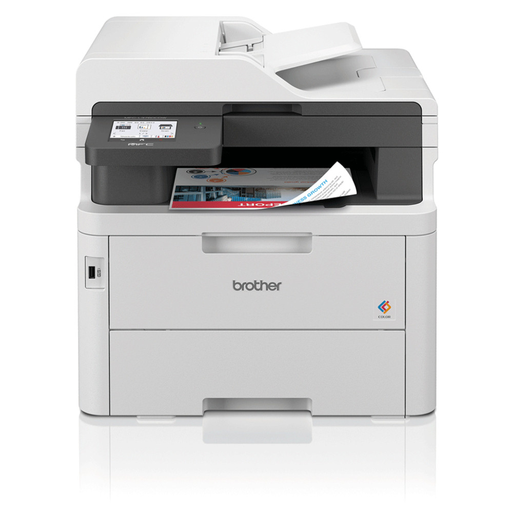 Brother MFC-L3760CDW, LED, Impression couleur, 600 x 2400 DPI, Copie couleur, A4, Noir, Blanc