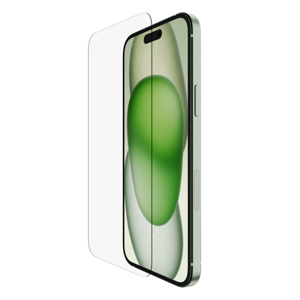 Belkin ScreenForce, Apple, iPhone 15 Plus, Résistant aux impacts, Résistant aux rayures, Translucide, 1 pièce(s) OVA136ZZ