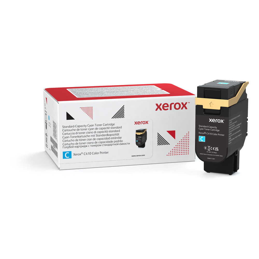 Xerox Cartouche de toner Cyan C410 / VersaLink C415 Color Multifunction Printer - 006R04678, 2000 pages, Cyan, 1 pièce(s)