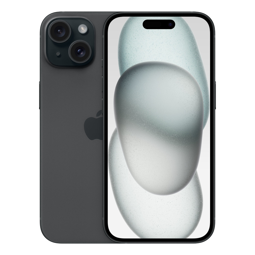 Apple iPhone 15 , 15,5 cm (6.1'), 2556 x 1179 pixels, 128 Go, 48 MP, iOS 17, Noir MTP03ZD/A