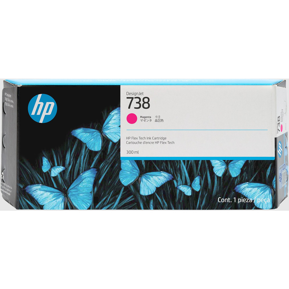 HP DesignJet 738 Jaune 676M8A - vue 6
