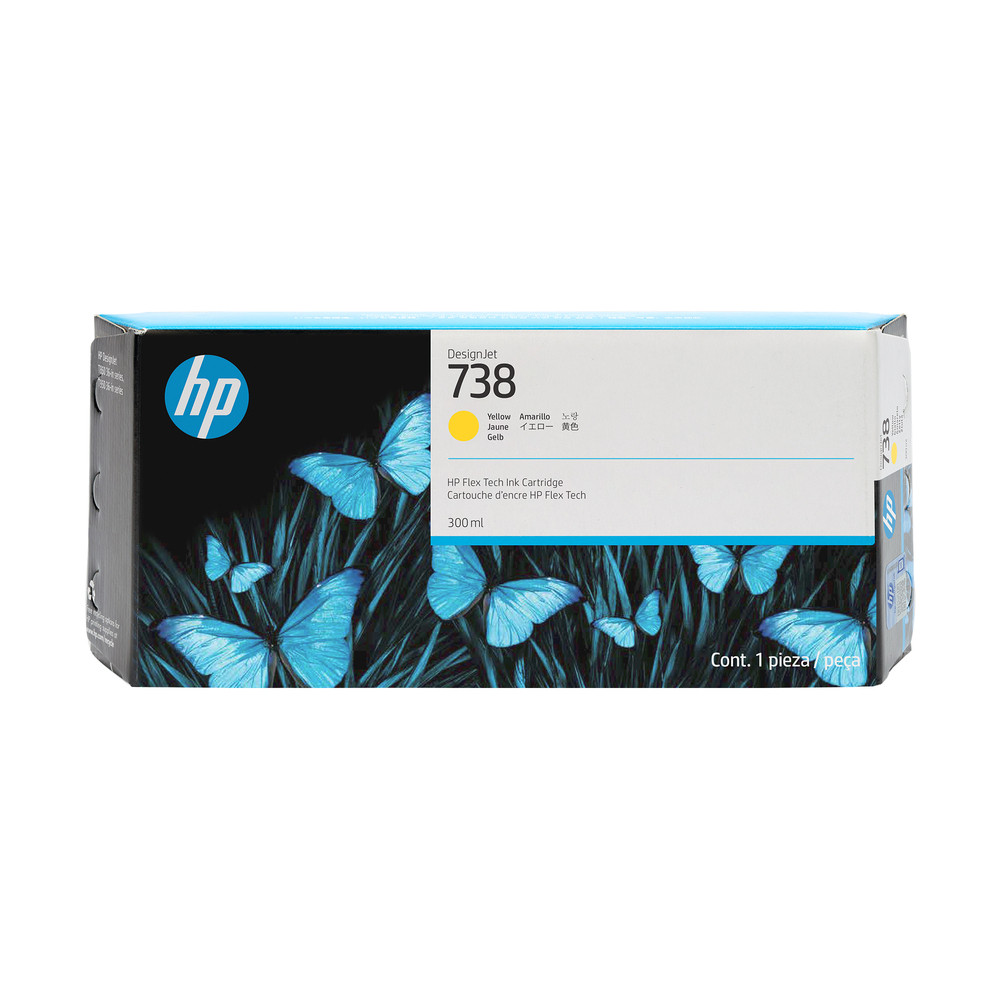 HP DesignJet 738 Jaune 676M8A - vue 5