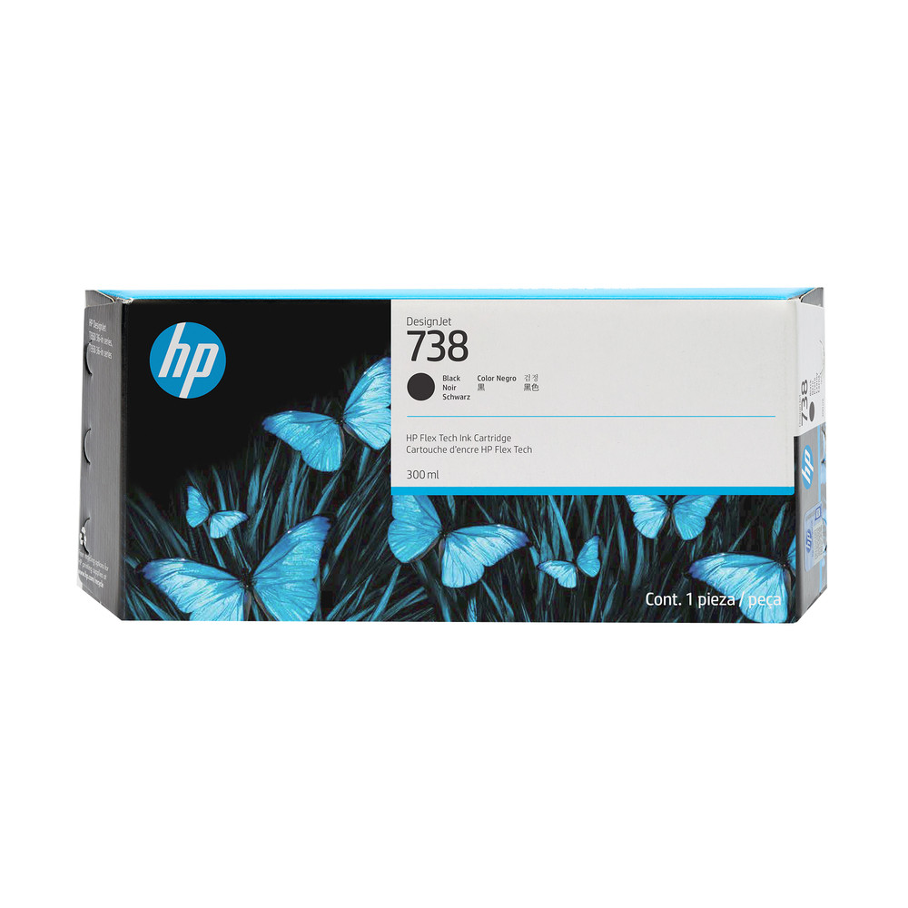HP DesignJet 738 Jaune 676M8A - vue 4