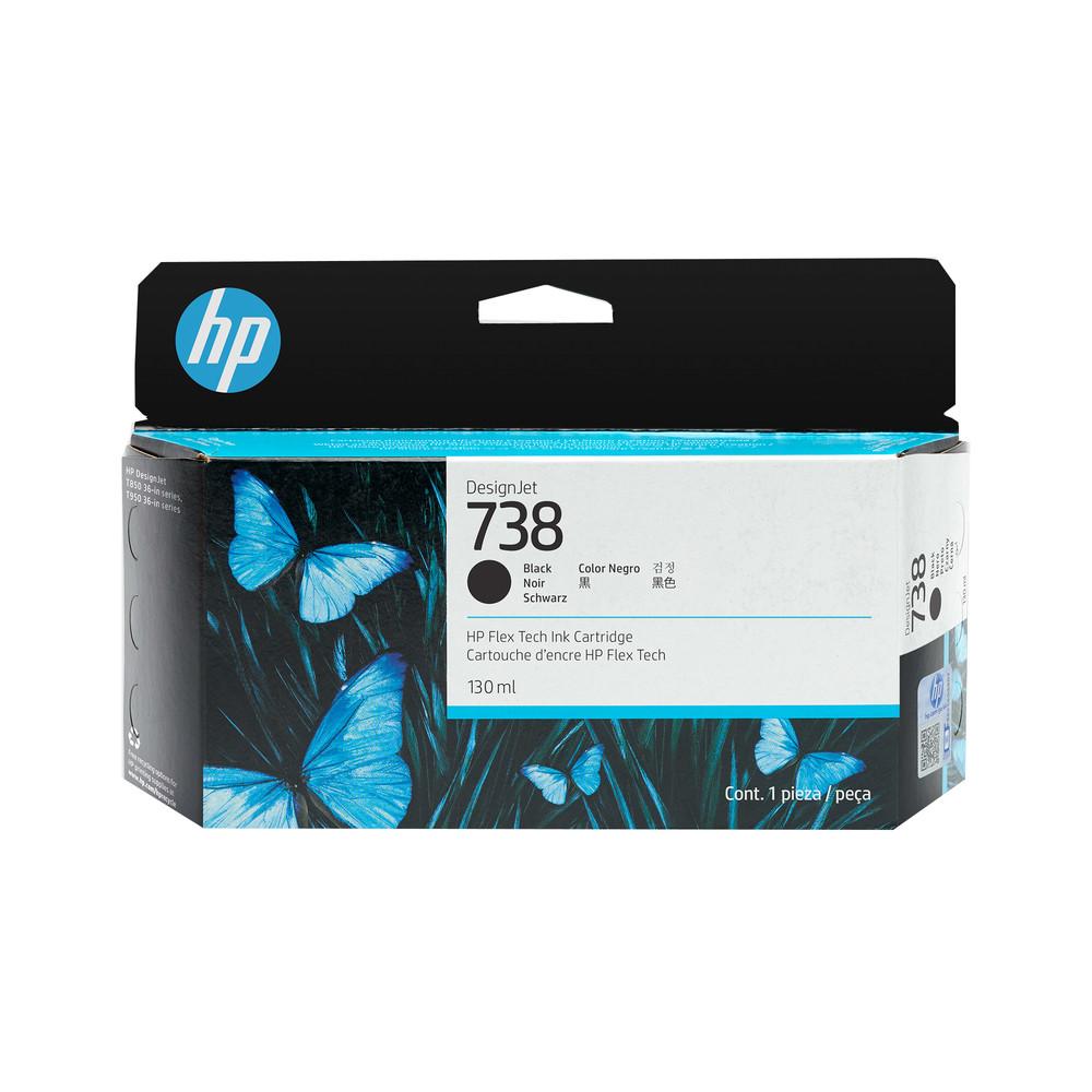 HP DesignJet 738 Cyan 498N5A - vue 7