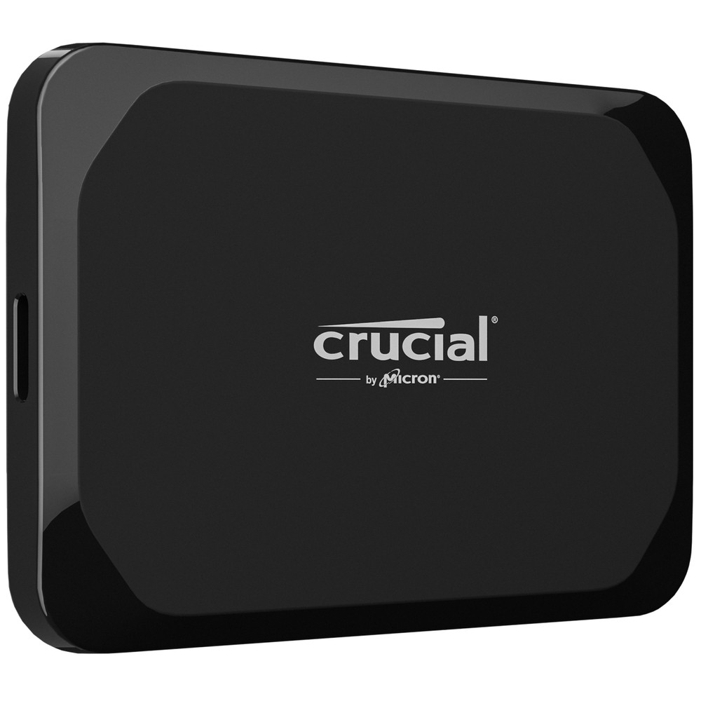 Crucial X9, 1 To, USB Type-C, 3.2 Gen 2 (3.1 Gen 2), 1050 Mo/s, 10 Gbit/s, Noir CT1000X9SSD9