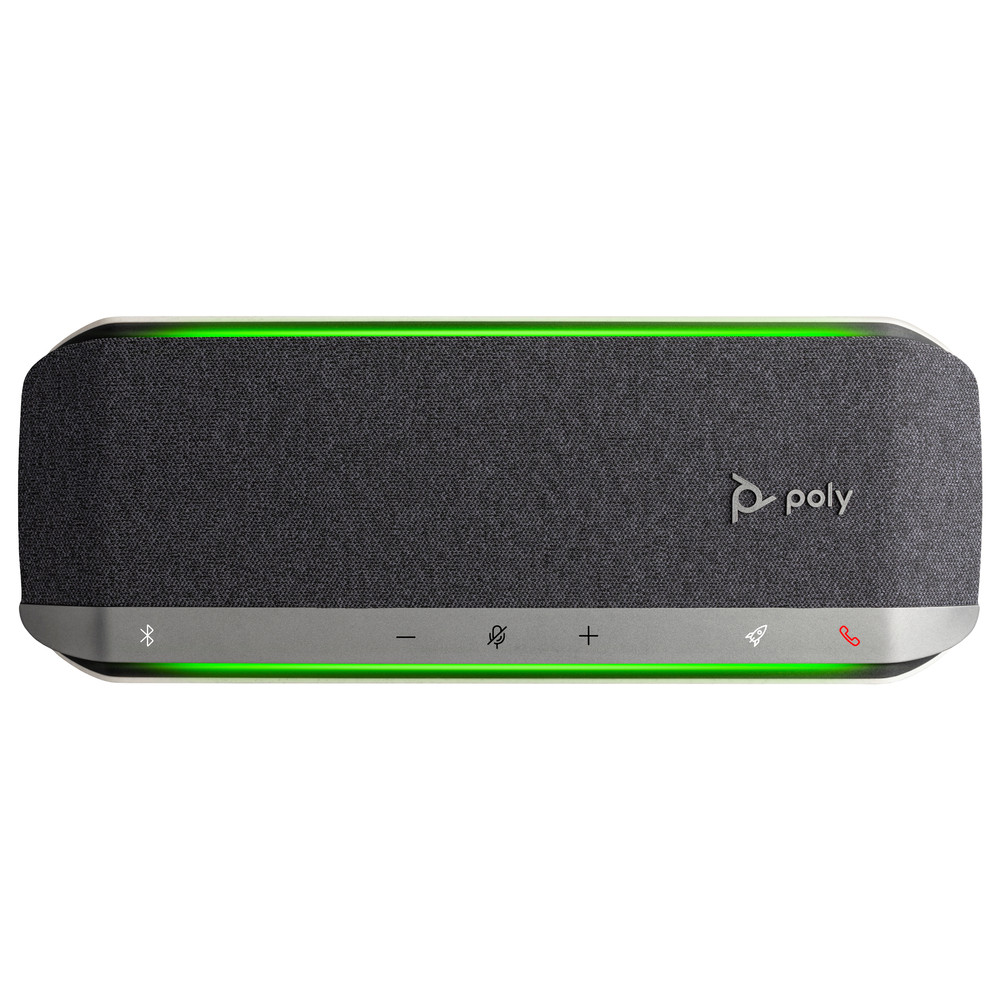 HP Poly Haut-parleur Poly Sync 40 USB-A USB-C, Universel, Argent, 1,05 m, Boutons, Tactile, IP64, Windows 10, Windows 11 772C4AA