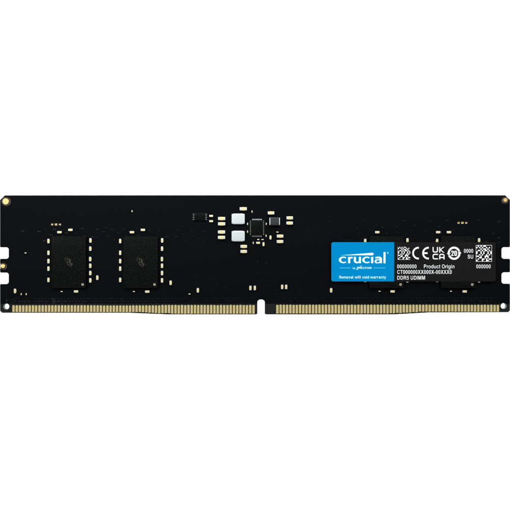 Crucial 8GB (1x8GB) DDR5-5600 CL46 RAM Arbeitsspeicher, 8 Go, 1 x 8 Go, DDR5, 5600 MHz CT8G56C46U5