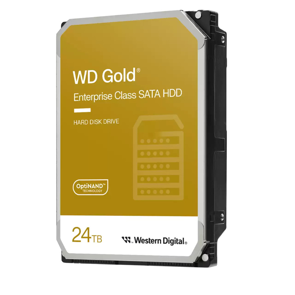 Western Digital Disque dur SATA WD Gold pour entreprises, 3.5', 24 To, 7200 tr/min WD241KRYZ