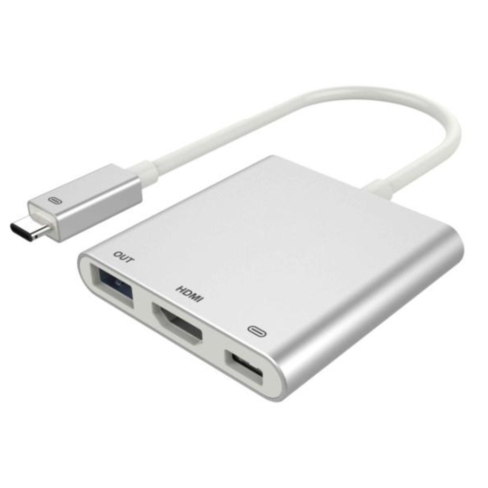 DLH DY-TU2720G, USB 3.2 Gen 2 (3.1 Gen 2) Type-C, Blanc, HDMI, USB 3.2 Gen 1 (3.1 Gen 1) Type-A, USB 3.2 Gen 1 (3.1 Gen 1) Type-C, Aluminium, 215 mm,
