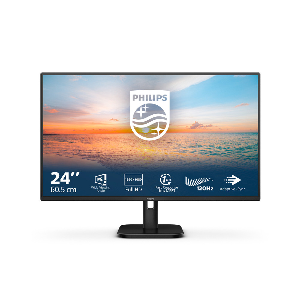Philips 1000 series 24E1N1100A/00, 60,5 cm (23.8'), 1920 x 1080 pixels, Full HD, LCD, 4 ms, Noir