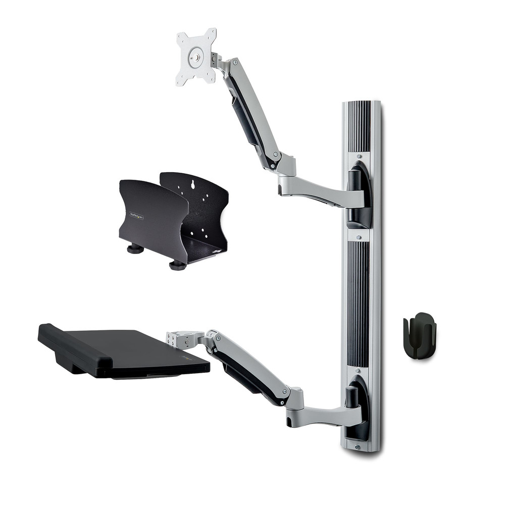 StarTech.com Poste de Travail Mural Support VESA de MoniteurÉcran 32' Support pour ÉcranMoniteur 10kg Support d'Écran Entièrement Articulé et T