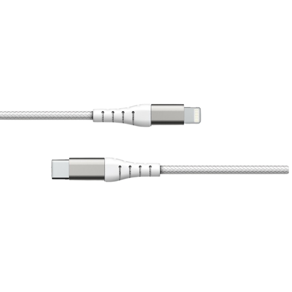 BIG BEN FPLICMFI1M2RW, 1,2 m, Lightning, USB C, Mâle, Mâle, Blanc