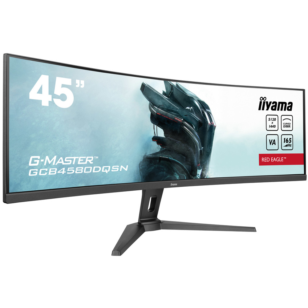 iiyama G-MASTER RED EAGLE CURVED, 113 cm (44.5'), 5120 x 1440 pixels, Dual QHD, LED, 0,8 ms, Noir GCB4580DQSN-B1