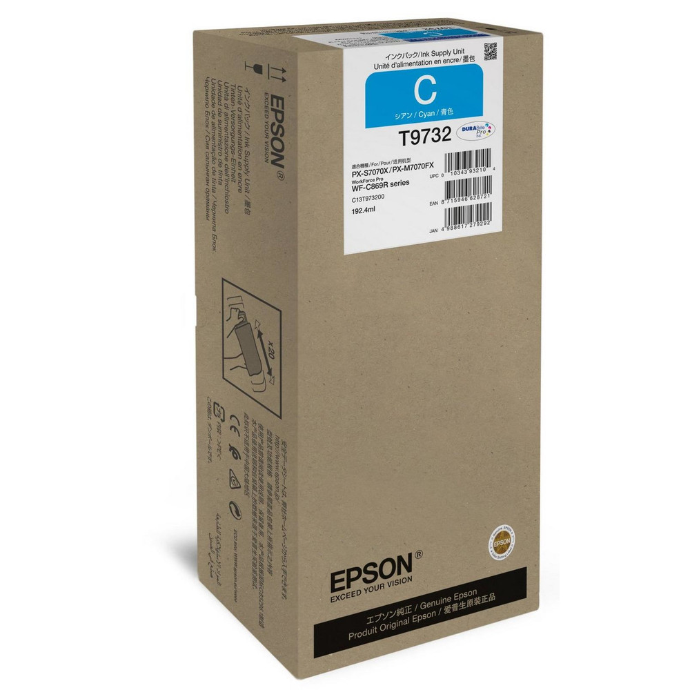 Epson WorkForce Pro WF C869R Cyan Ink SU - vue 6