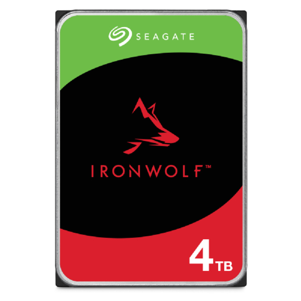 Seagate IronWolf ST4000VN006 4 PACK, 4 To, 5400 tr/min, 256 Mo, 3.5', Série ATA III