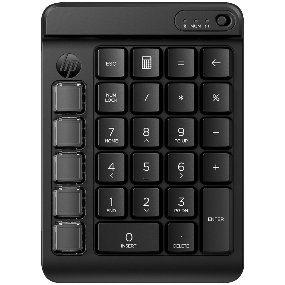 HP 435 Programmable Wireless Keypad, Sans fil, Bluetooth, Clavier mécanique, Noir 7N7C3AA#ABB