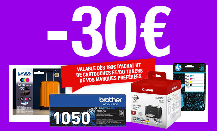 Cartouches et toners de votre marque préférée