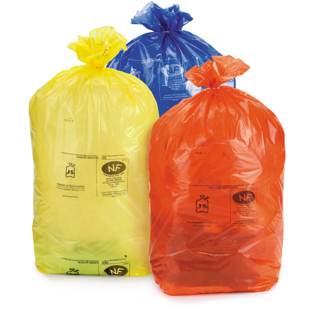 Sacchi colorati e trasparenti