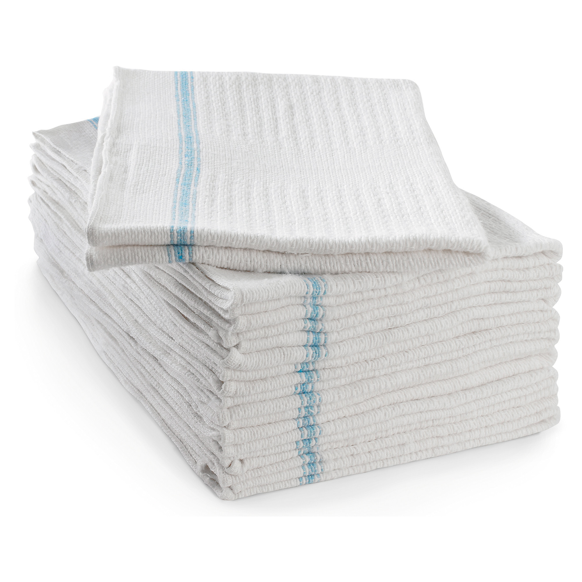 Serpillière gaufrée standard 100 x 50 cm découpable - Blanc - Lot de 10