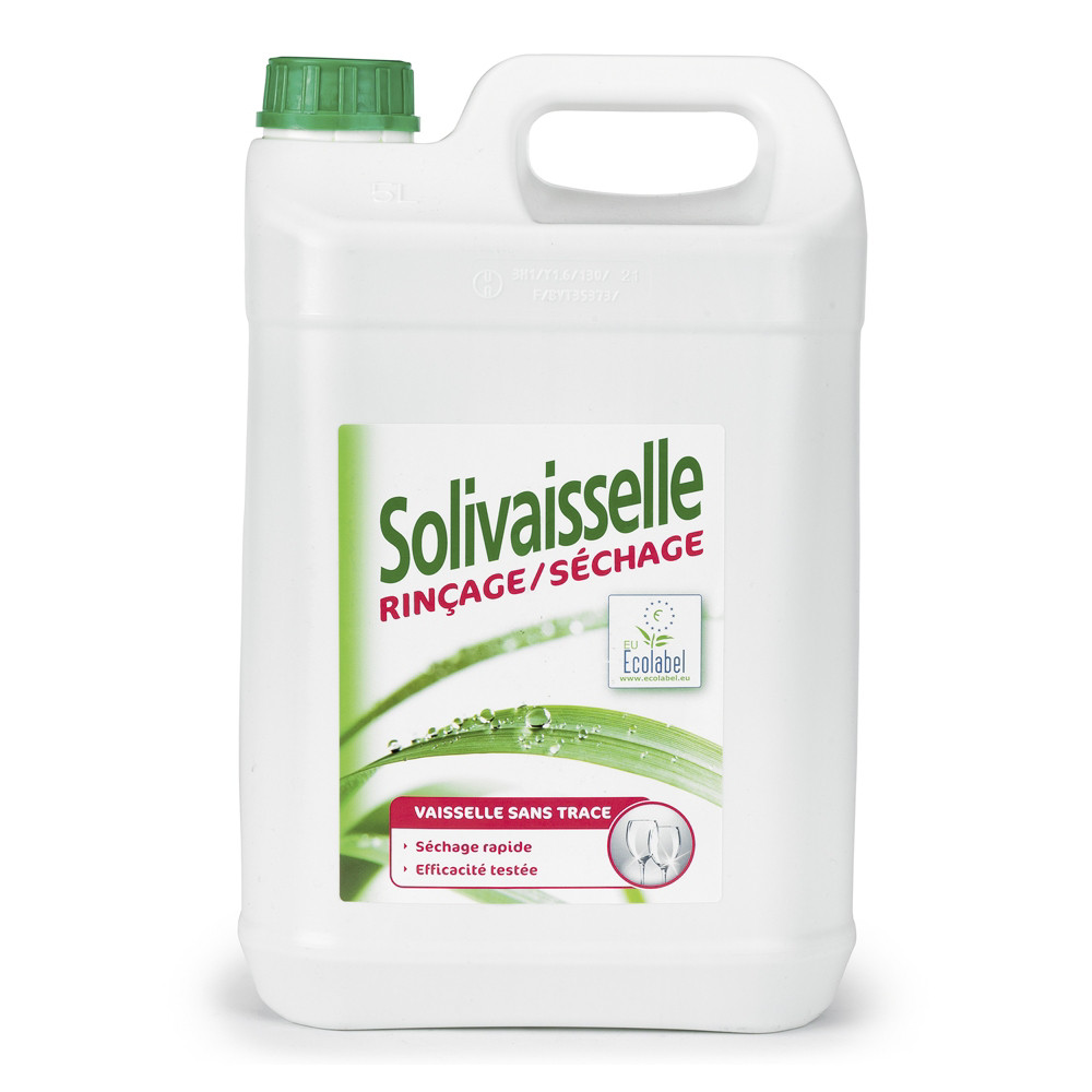 Solipro Liquide de rinage machine Solivaisselle cologique - Bidon 5l
