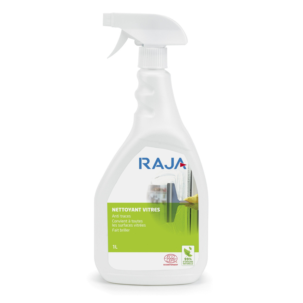 RAJA Nettoyant pour vitres cologique - Spray 1l