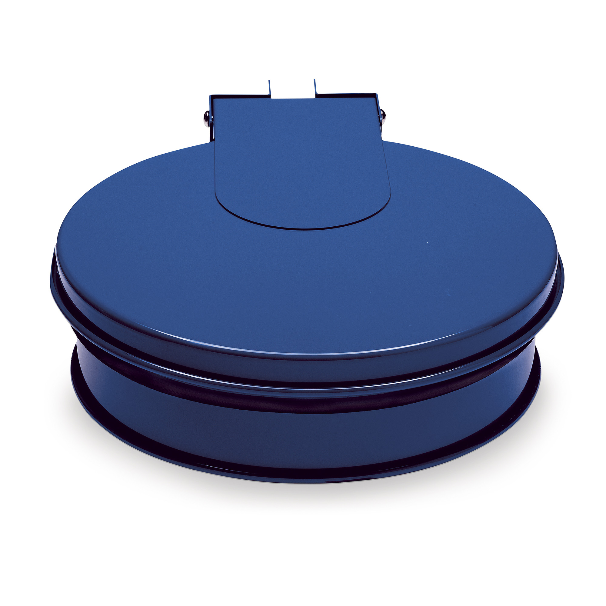 Support-sac mural avec couvercle 110 L - Bleu